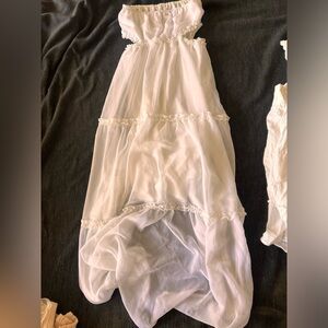 Long strapless dress